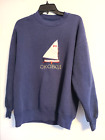 Vintage Sailing Sweatshirt Iowa Lake Okoboji embroidered yacht boat patch