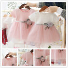 Newborn Baby Girl Lace Flower Dresses Christmas Tulle Dress Party Princess Dress