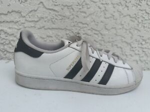 Adidas OG Superstar Shell White Black Casual Shoes Mens Size 9 C77124