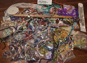 Large-Huge Lot Jewelry Making Beads,New & Used Table Spoils,broken Strands,etc.