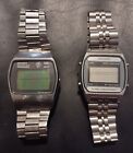 Seiko Digital Watch Lot A904-5009 & M159-5028 Good Condition Need Battery As Is