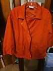 Akris Punto Orange Jacket Windbreaker Size Medium 10