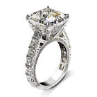 925 Silver Cubic Zircon Ring Women Elegant Wedding Party Jewelry Sz 6-10