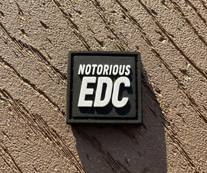 Notorious EDC White/Black “Notorious EDC” Pouch Patch Rangers Eye RE Patch EDC