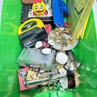 vintage junk drawer lot Toys Pins Clock Paper Photos Misc. Tools Watch