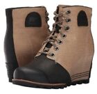SOREL Joan Of Arctic PDX Wedge Boots in Blackbeach Womens Size 8 Retails $200!