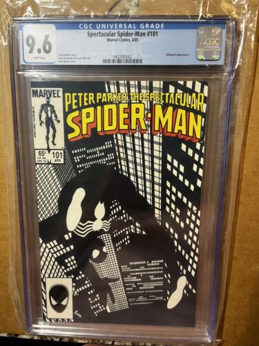 Spectacular Spider-Man 101 CGC 9.6 WHITE Classic Negative B&W Cover John Byrne