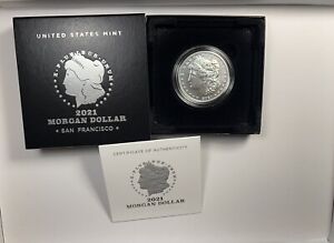 2021-S Morgan Silver Dollar - San Francisco Privy Mark ~ BU UNC COA Confirmed