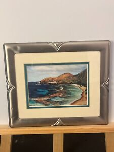 Vintage, CALIFORNIA , Ocean SEASCAPE, Small Piece frame, 197 signed