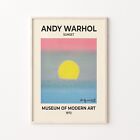 Andy Warhol Sunset 1972, Andy Warhol Hand Signed Print, Modern Wall Art,Gift For