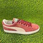 Puma Suede Classic Mens Size 10.5 Red Pink Athletic Shoes Sneakers 352634-75