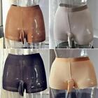 Men's Sheer Shorts with Built in Penis Pouch Sheath Sleeve Underwear Lingerie