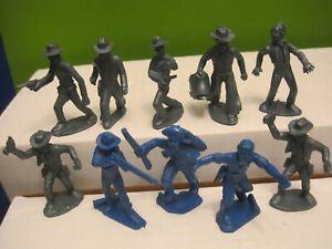 MARX ROY ROGERS WESTERN TOWN PLAYSET COWBOY CAVALRY 45MM PLASTIC TOY SOLDIERS