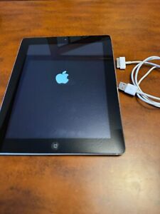 Apple iPad 3rd Gen. 16GB, Wi-Fi, 9.7in - Black Charging Cord Good Condition