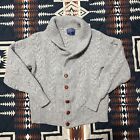 Vintage 80's Pendleton Sweater Button Cardigan 100% Wool Cable Knit Made In USA