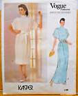 Vintage Vogue Pattern 1188 American Designer Kasper Sz 14 Evening Dress Uncut FF