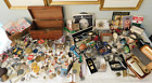 Junk Drawer Huge Lot Pocket Knives Coins Compass Jewelry Razors Tools Vintage