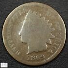 1869 Indian Head Copper Cent 1C
