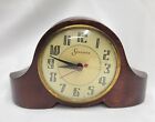 Vintage Art Deco Sessions Clock Co Wood & Brass Mantle Clock USA PARTS REPAIR