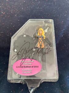 Jenna Jameson Action Figure Plastic  2001 Black Leather signed no cardboard back