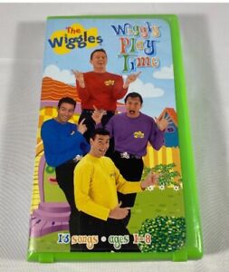 The Wiggles: Wiggly Play Time Rare Original VHS Video In Clamshell - Tested!