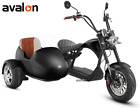 Fat Tire Scooter Electric Moped Adult  2000W 37 MPH  Citycoco SIDECAR!