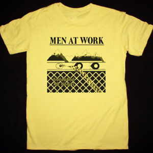 MEN AT WORK BUSINESS AS USUAL Shirt Classic Yellow Size Unisex S-5XL KE042