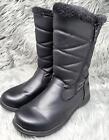 Totes Women's Winter, Rain & Snow Boots Insulated Warm Tall Mid-Calf Black 9