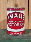 New ListingVintage Original Amalie Motor Oil Quart Can Pennsylvania Sonneborn Qt