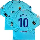 2017/18 Barcelona Away Jersey #10 Messi XL Nike Long Sleeve Soccer NEW