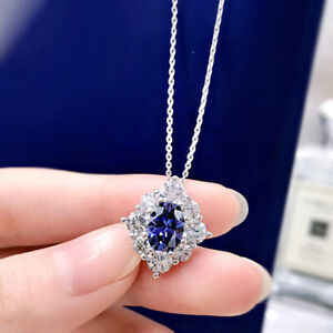 Gorgeous 925 Silver Filled Necklace Pendant Cubic Zircon Wedding Jewelry Gifts