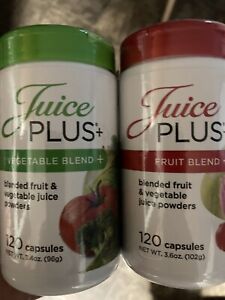 Juice Plus Vegetable & Fruit Blends 240 Capsules 2 Mo Supply 5/2024 New Sealed
