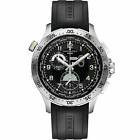 Hamilton Men's Watch Khaki Aviation Chrono Black Dial Rubber Strap H76714335