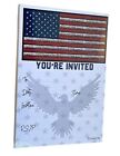 25 American Flag Patriotic Invitations With Envelopes, Academy Awards Party,