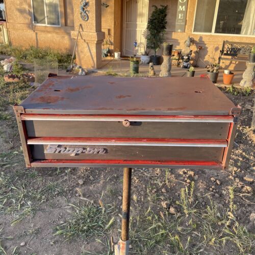Vintage 1988 Snap-on KRA-429F Middle 2 Drawer Intermediate Tool Chest Box USA
