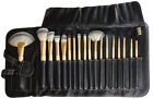 Mieoko 18 Piece Bamboo Makeup Brush Set With Black Case