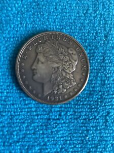 1921-P Morgan Silver Dollar Very fine Condition!Philadelphia Mint. Deep Toning!