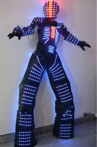 LED Colors Change Costume Robot Clothing Suit Illuminated Dance Remote Control