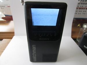 Vintage Sony Watchman Portable TV VHF UHF Handheld 1992 Japan Functional Tested