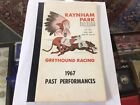 Raynham Dog Track Greyhound Racing 1967 Past Performances