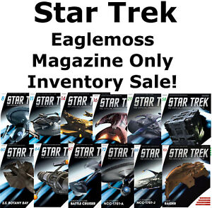 Star Trek Eaglemoss Magazine ONLY- Special Inventory Sale!  Your Choice of 100+