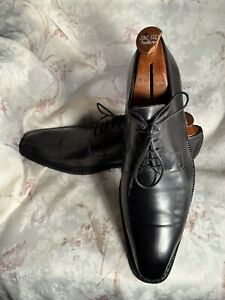 Sutor Mantellassi  Black Calfskin Leather, Plain Toe, Norvegese, Sz US 12. Italy