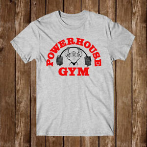 Powerhouse Gym Men's Grey T-Shirt Size S-5XL