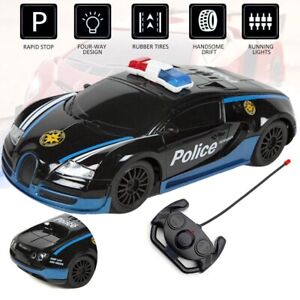 Super Racing RC Police Remote Control Electric High Speed Car Toy Boys Gift