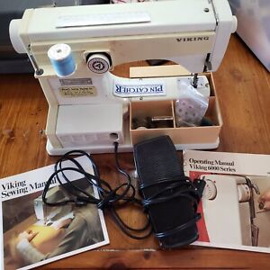 New ListingVintage Viking Husqvarna Model 6030 Sewing Machine In Orginal Case, Paperwork