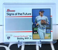 2022 Bowman Transcendent VIP Bobby Witt Jr. Signs of the Future 37/50 BWJV-08SF