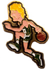 Celtics Pin Rare Larry Bird Cartoon Caricature Player Fantasy pin