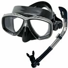 Promate Scuba Dive Snorkeling Silicone Mask Dry Snorkel Tube Gear Combo Set