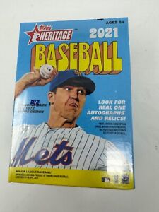 2021 Topps Baseball Heritage 72 Cards Blaster Box Factory Sealed