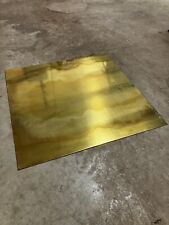 BRASS SHEET PLATE 1/8” THICK 24”x24” UNKNOWN ALLOY